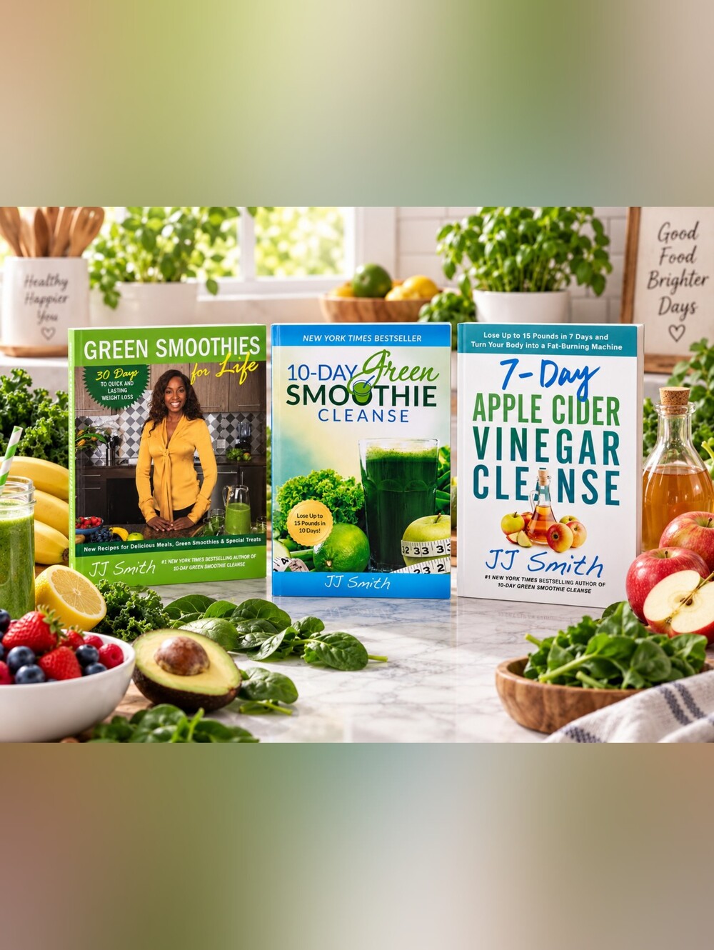 JJ Smith Healthy Living & Cleanse Collection – 3 Book Set